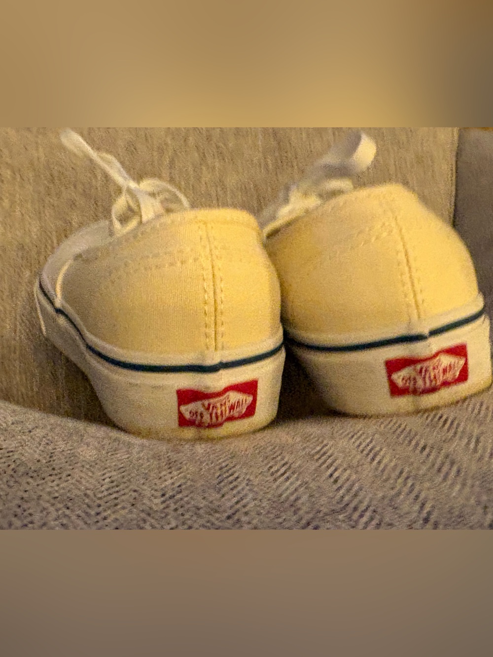 Vans Low-Top Canvas Sneakers in Pale Yellow - Picture 4 of 8